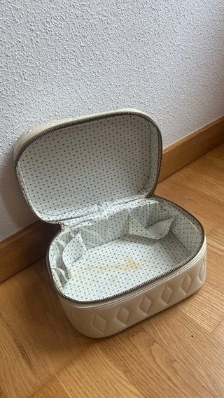 Neceser Ilbor Vintage Beige y Dorado