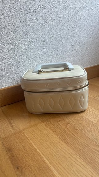 Neceser Ilbor Vintage Beige y Dorado