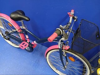 Bicicleta paseo niños 24 Pulgadas Original 500 azul rosa