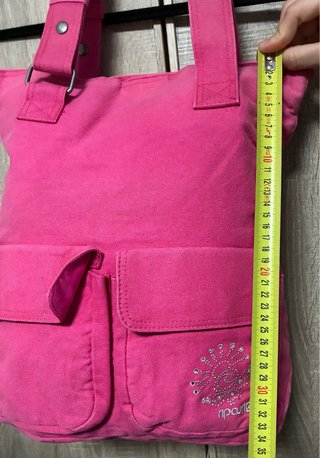 Bolso Tote Rip Curl Rosa Y2K con Strass