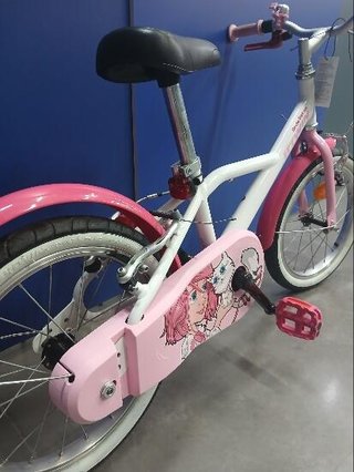 Bicicleta niños 16 pulgadas Btwin 500 Doctor Girl blanca