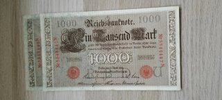 43 Billetes del Reichsbanknote