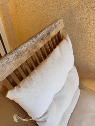 Sillas de terraza madera teca Sklum (4 uds)