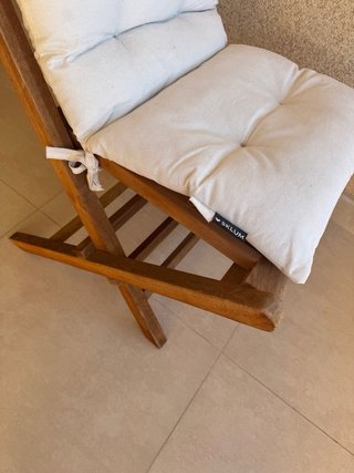 Sillas de terraza madera teca Sklum (4 uds)
