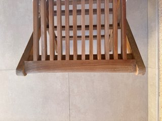 Sillas de terraza madera teca Sklum (4 uds)