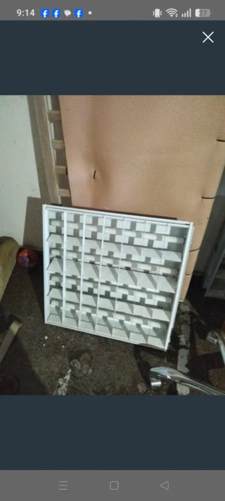 Lámpara de techo fluorescente
