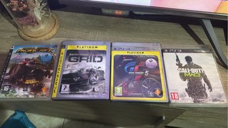 Lote 4 Juegos PS3: MotorStorm, GRID, GT5, CoD