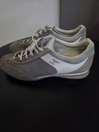 Scarpe Hogan Olympia 3000 H Flock Grigio Bianco