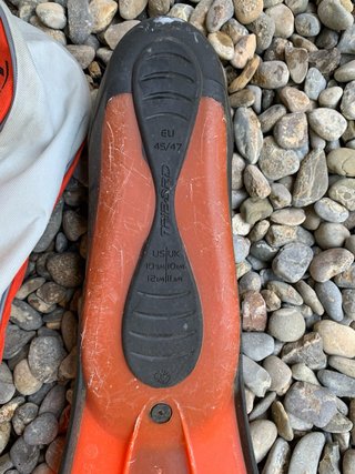 Pinne da immersione/snorkel Tribord arancione
