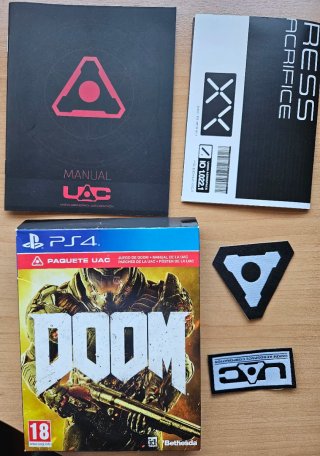 DOOM (PS4) Paquete UAC + Manual + Parche(sin juego