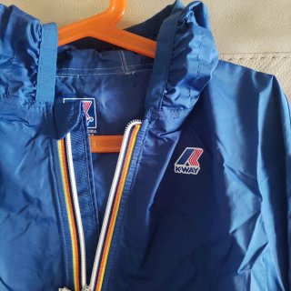Giacca K-Way bambino blu