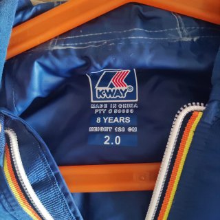 Giacca K-Way bambino blu