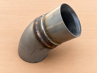 Cola de escape 3" curva