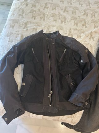 Chaqueta y pantalon Moto Mujer Negra