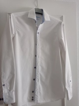 Traje de chaqueta y pantalón azul