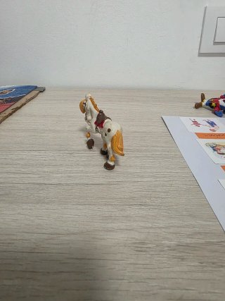 Figura caballo Lucky Luke antigua goma