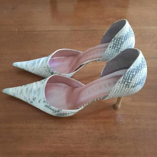 Scarpe donna Coletta bianche/grigie pitone