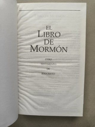 El libro de mormón