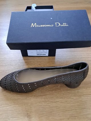 Zapatos Massimo Dutti Beige/Marrón