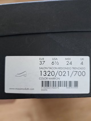Zapatos Massimo Dutti Beige/Marrón