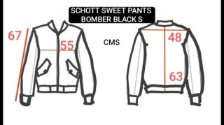 Bomber Schott x Sweet Pants Negra