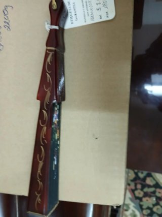 Abanico antiguo pintado a mano