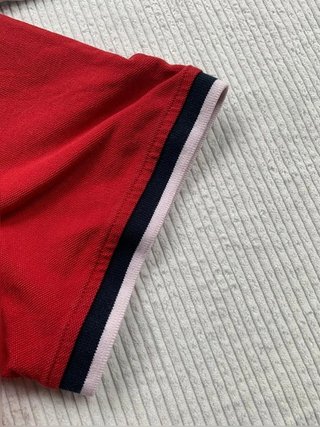 Tommy Hilfiger red polo shirt men size XXL regular fit vintage casual very good condition