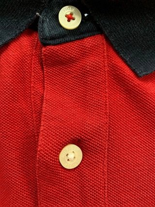 Tommy Hilfiger red polo shirt men size XXL regular fit vintage casual very good condition