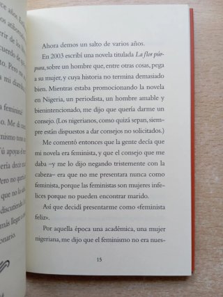 Todos deberíamos ser feministas. Ngozi Adichie.