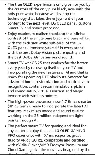 LG OLED AI TV 55 4K