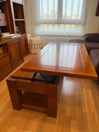 Mueble de salón, 2 mesas, sillas y aparador