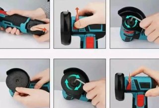 Mini Flex Smerigliatrice 12V con 2 Batterie new