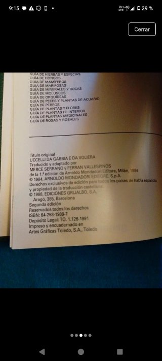 Guía De Aves De Jaula