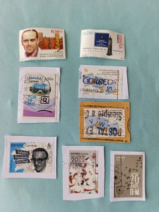Lote de 8 sellos España