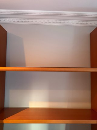 Mueble de salón madera y cristal