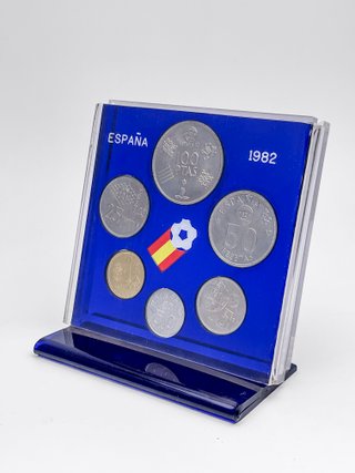 Espositore Monete Spagna 82 Mondiale
