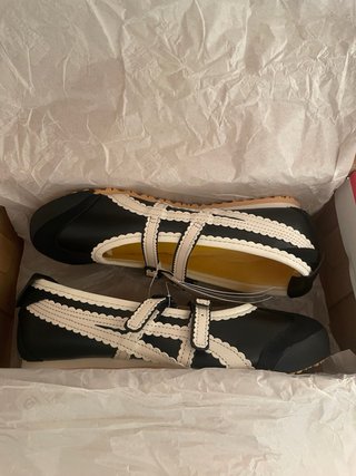 Onitsuka Tiger Bailarinas Negras y Blancas-T 38