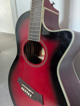 Guitarra Acústica Roja Academy