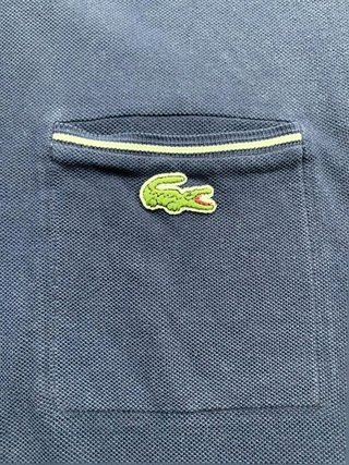 Lacoste vintage polo made in France navy pocket logo classic size L