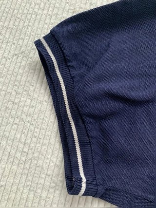 Lacoste vintage polo made in France navy pocket logo classic size L