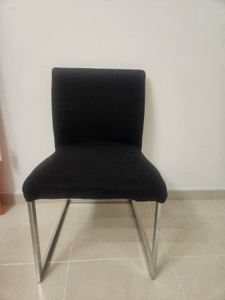 Sedie da pranzo nere (4 unità)