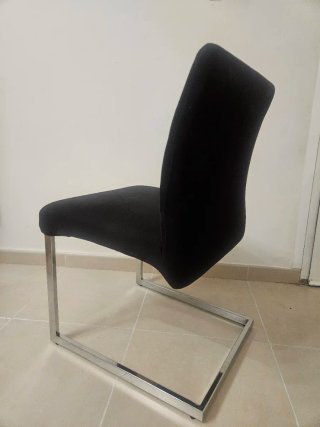 Sedie da pranzo nere (4 unità)