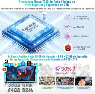 Tablet Doogee U8 10 64GB ROM 30GB RAM Verde