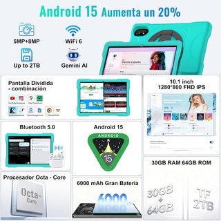 Tablet Doogee U8 10 64GB ROM 30GB RAM Verde