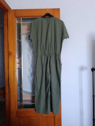 Mono verde pernera ancha 3/4