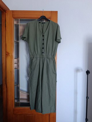 Mono verde pernera ancha 3/4