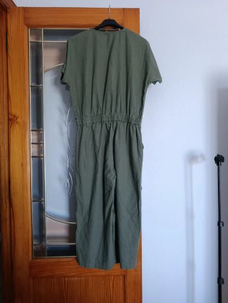 Mono verde pernera ancha 3/4