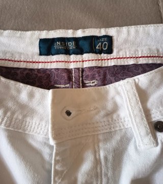 Pantalón corto hombre blanco Talla 40