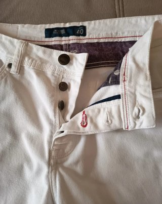 Pantalón corto hombre blanco Talla 40