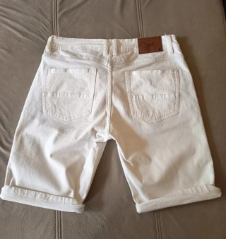 Pantalón corto hombre blanco Talla 40